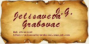 Jelisaveta Grabovac vizit kartica
